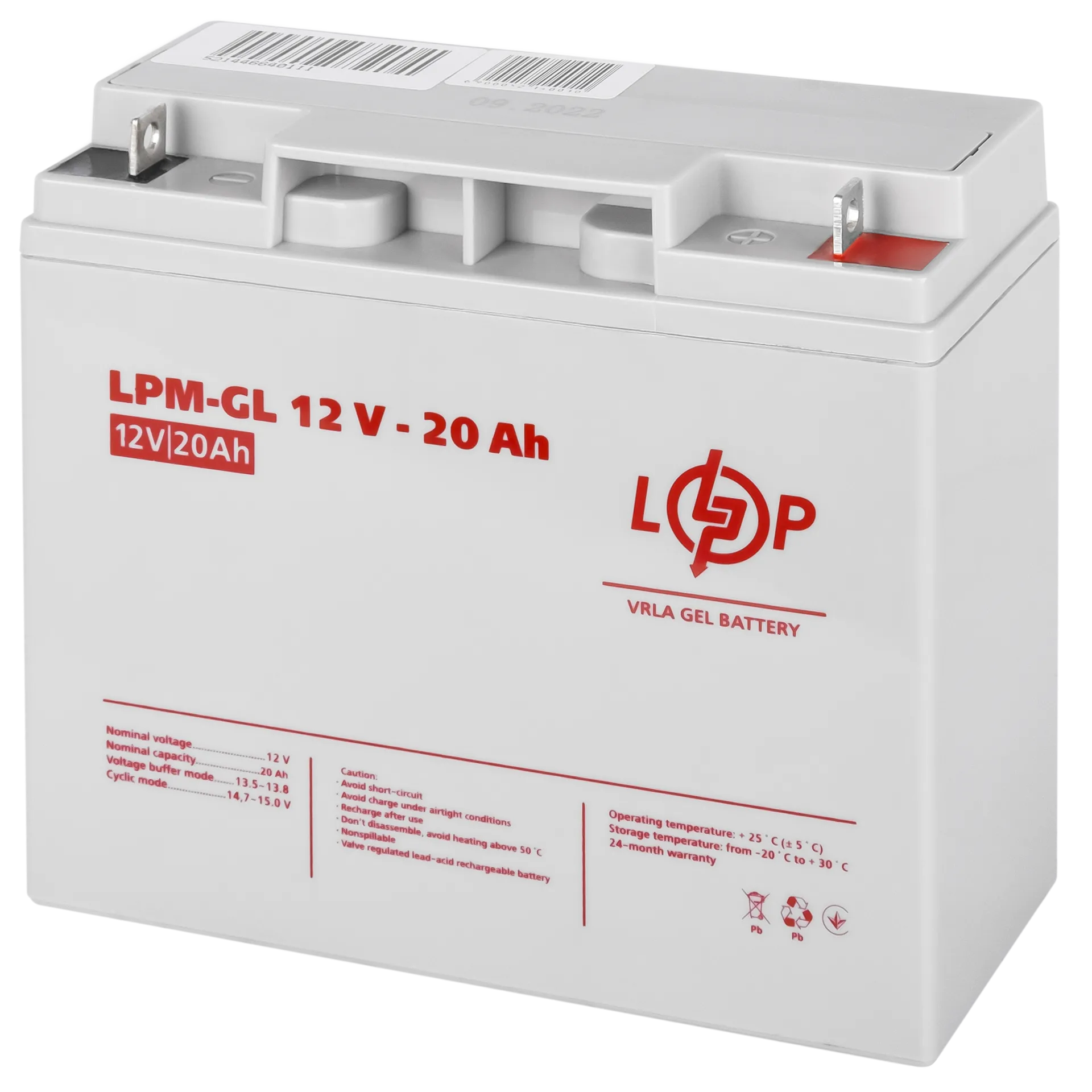 ���������� ������� LPM-GL 12V - 20 Ah