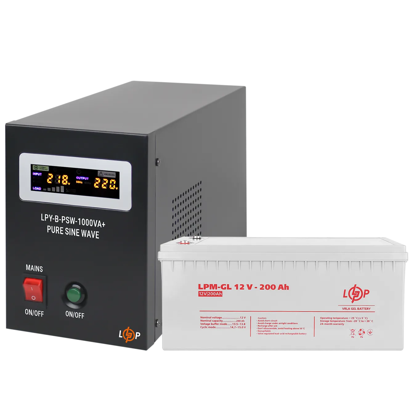 �������� ���������� �������� ��� ����� � ����� ������ LP (LogicPower) ��� + ������ ������� (UPS B1000VA + ��� GL 2700W)