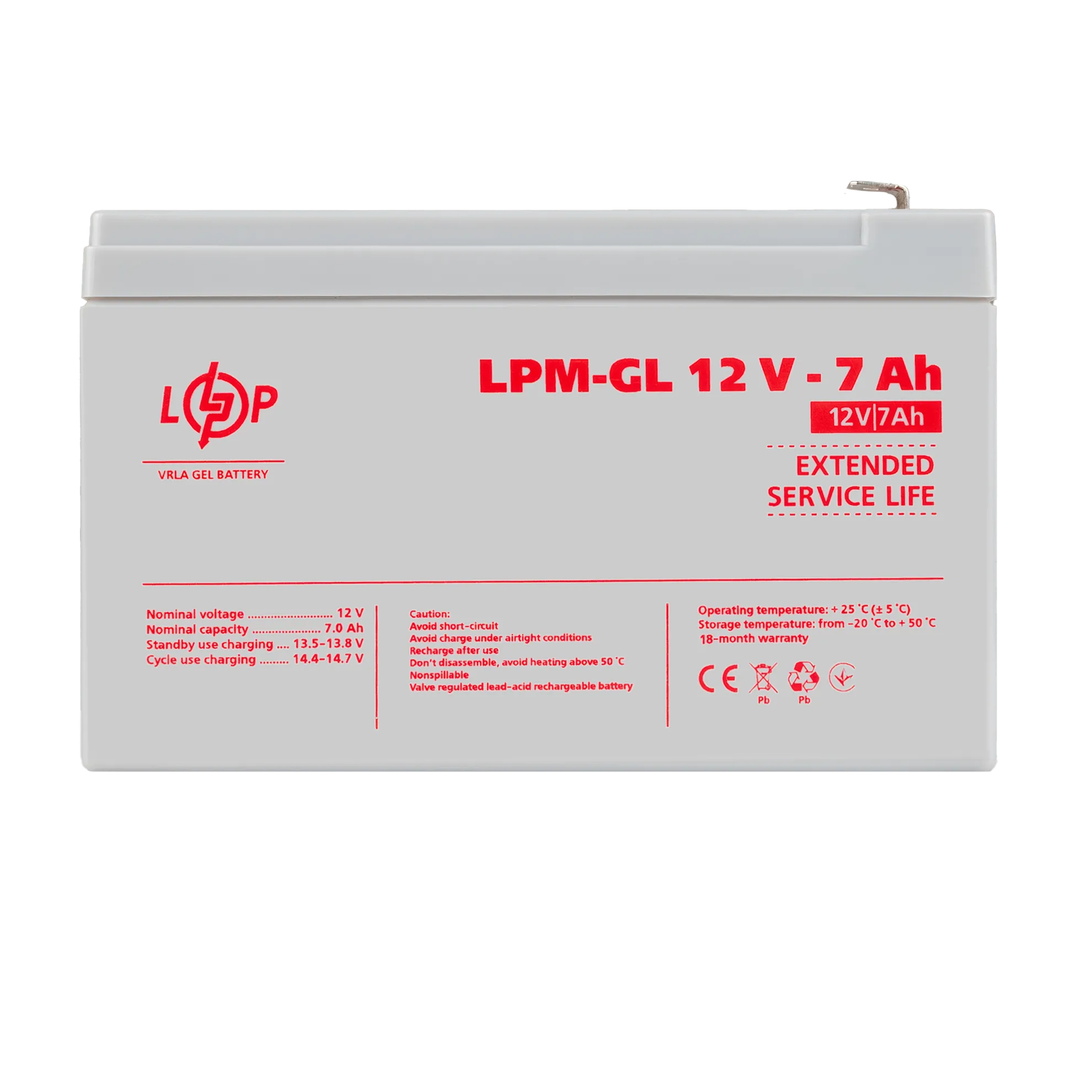 ��������� ���������� ������� LPM-GL 12V - 7 Ah