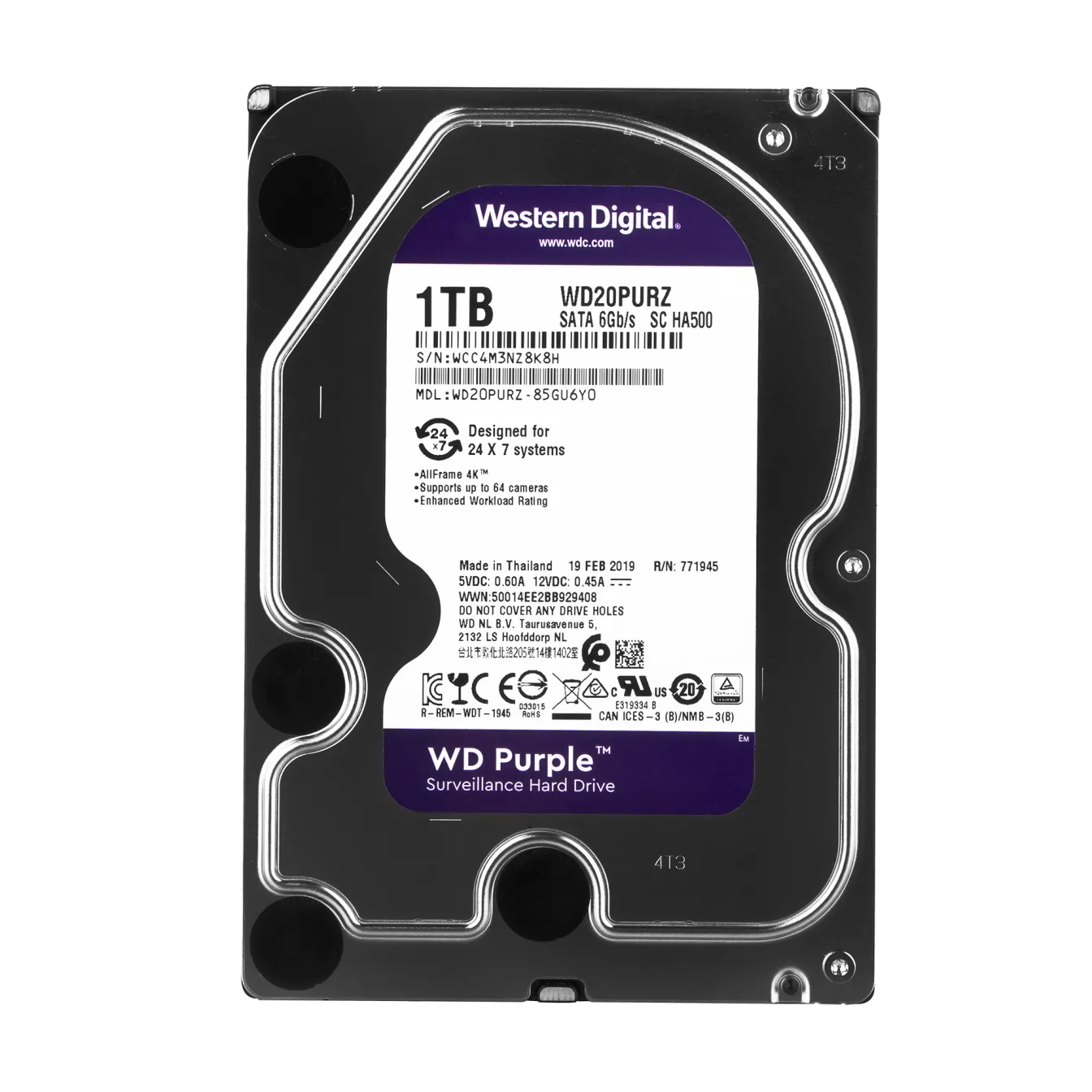 �������� ���� Western Digital 1TB Purple (WD10PURZ)