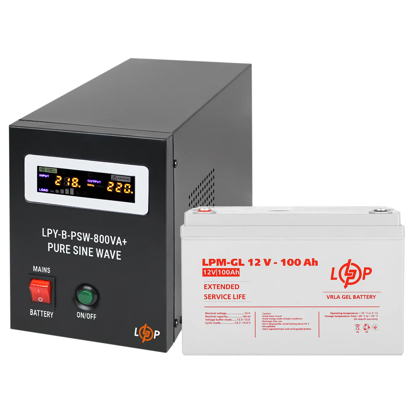 �������� ���������� �������� ��� ����� � ����� ������ LP (LogicPower) ��� + ������ ������� (UPS B800VA + ��� GL 1400W)