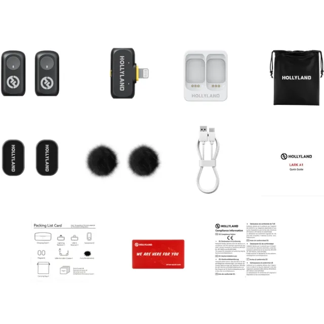 ���������� ��������� ������� Hollyland Lark A1 Mini Duo Lightning