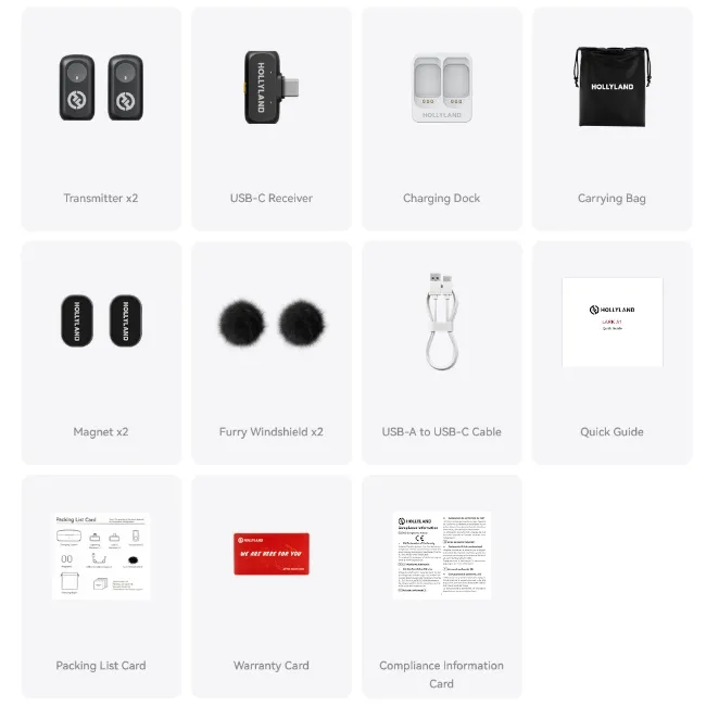 ���������� ��������� ������� Hollyland Lark A1 Mini Duo USB-C