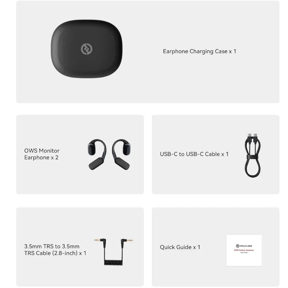 ���������� �������� Hollyland OWS Monitor Earphone (2.4 GHz)