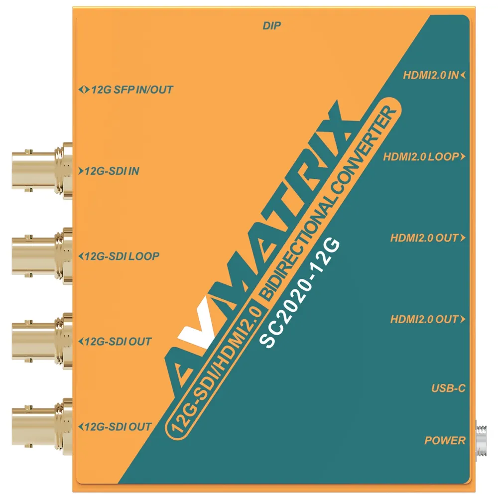Двонаправлений конвертер 12G-SDI/HDMI 2.0 Avmatrix SC2020-12G Двонаправлений конвертер 12G-SDI/HDMI 2.0 Avmatrix SC2020-12G