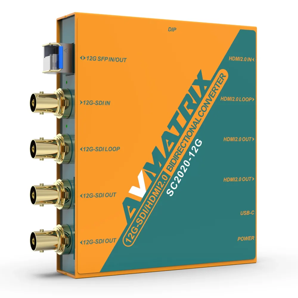 Двонаправлений конвертер 12G-SDI/HDMI 2.0 Avmatrix SC2020-12G Двонаправлений конвертер 12G-SDI/HDMI 2.0 Avmatrix SC2020-12G
