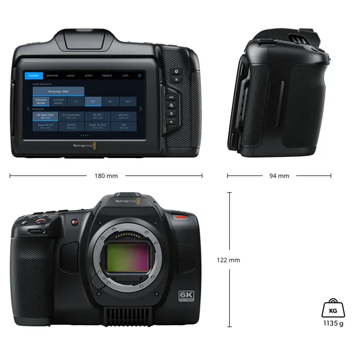 ������ Blackmagic Cinema Camera 6K (CINECAM60KLFL)