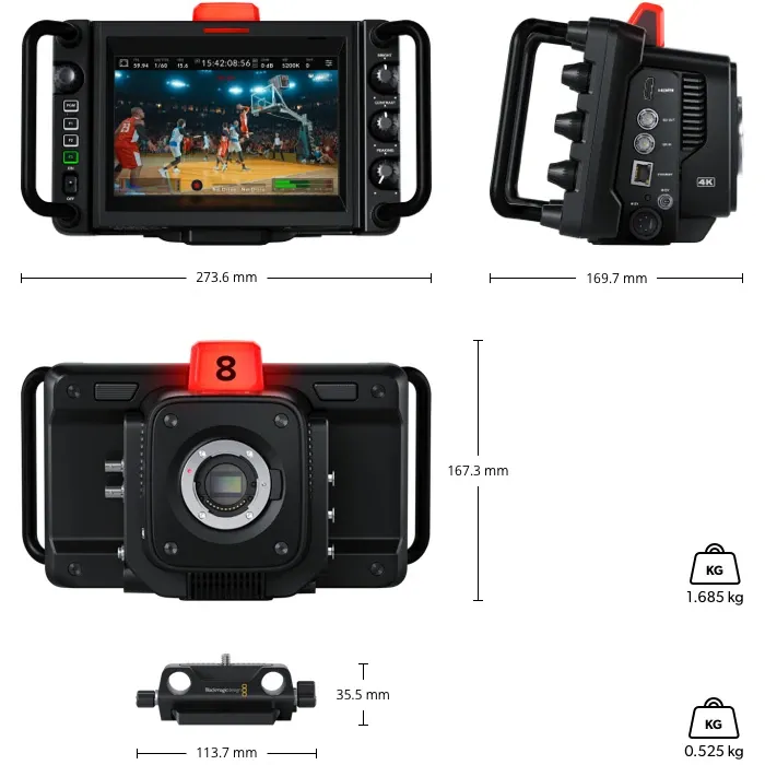 ������ Blackmagic Studio Camera 4K Pro G2 (CINSTUDMFT/G24PDFG2)