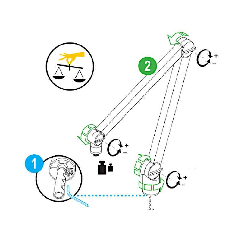 ̳��������� ��������� Yellowtec m!ka Mic Arm XS aluminum