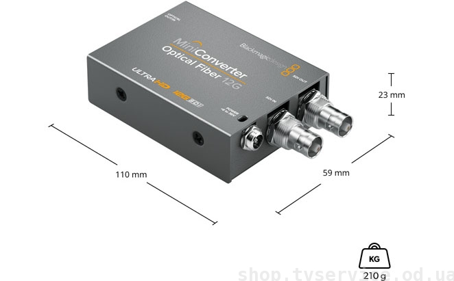 Blackmagic Design Mini Converter Optical Fiber 12G (CONVMOF12G)