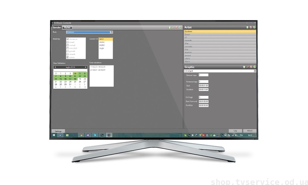 ��������� ������������ Axel Technology XMUSIC-TV