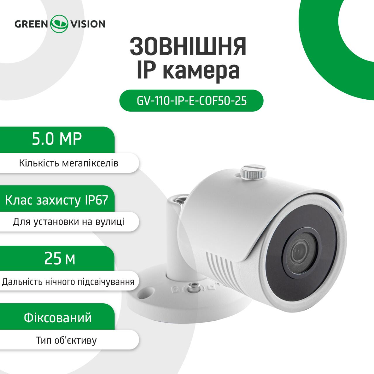 �������� IP ������ GV-110-IP-E-�OF50-25 Wi-Fi 5MP