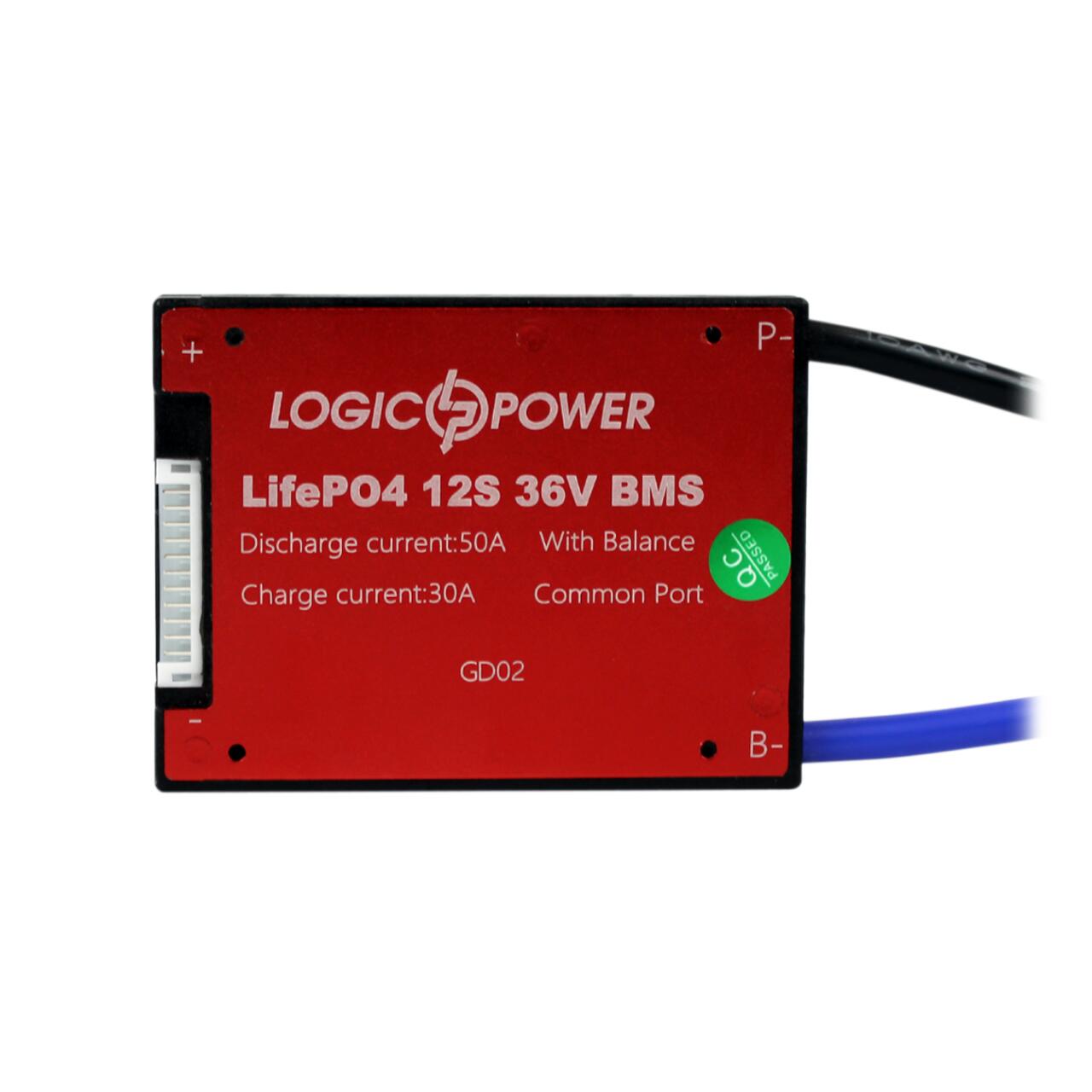BMS ����� LiFePO4 36V 12S Dis 50A Ch 30A