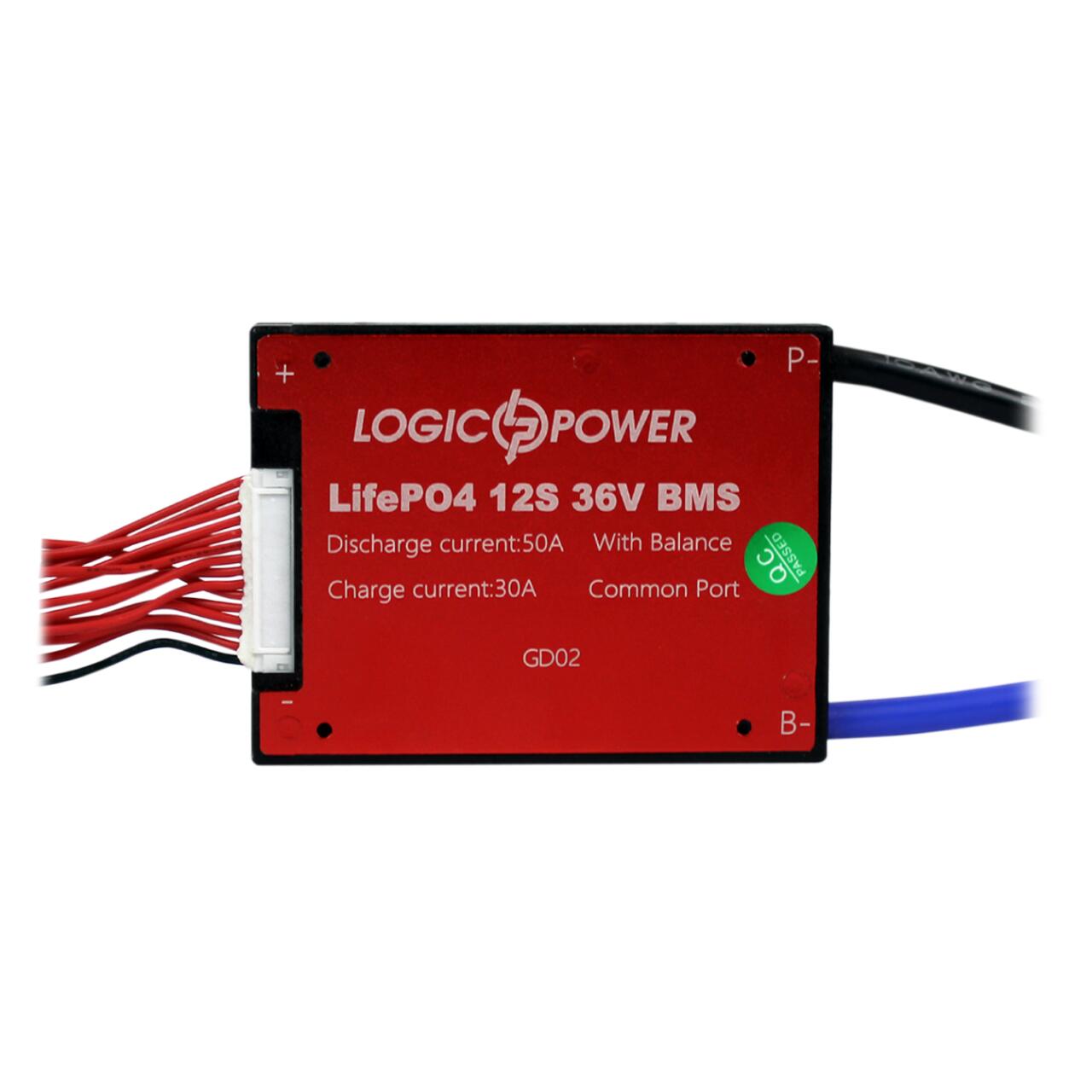 BMS ����� LiFePO4 36V 12S Dis 50A Ch 30A
