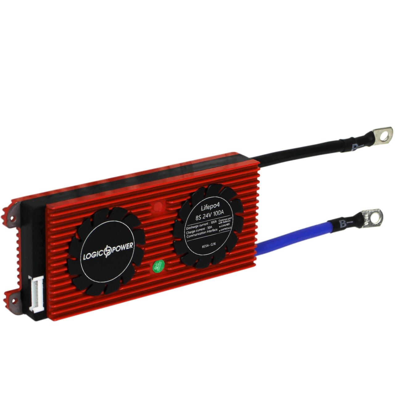 Smart BMS ����� LP LiFePO4 24V 8S Dis 100A Ch 50A UART+RS485+CAN