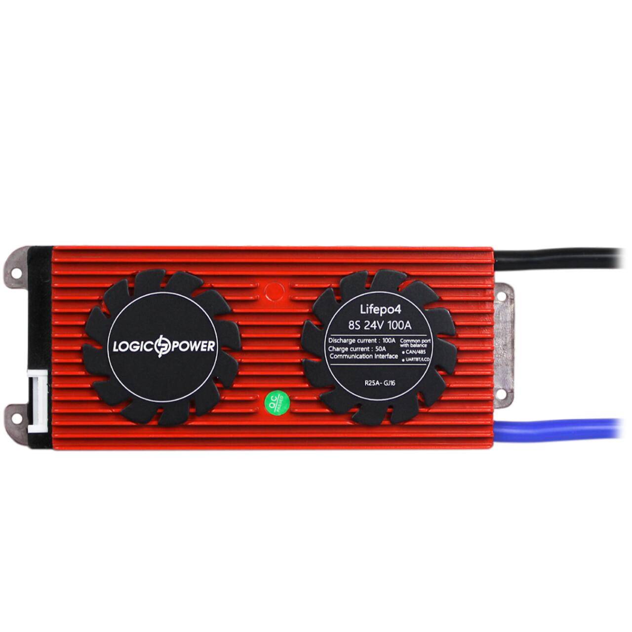 Smart BMS ����� LP LiFePO4 24V 8S Dis 100A Ch 50A UART+RS485+CAN