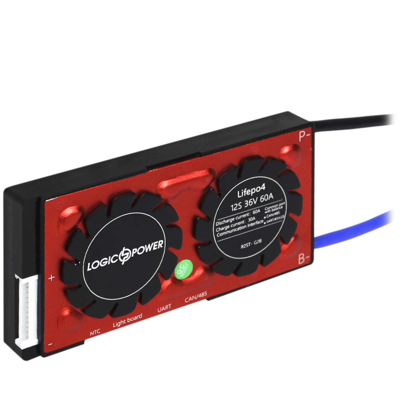 Smart BMS ����� LP LiFePO4 36V 12S Dis 60A Ch 30A UART+RS485+CAN