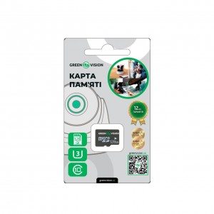����� ����� GreenVision microSDHC 128GB Class10 (��� ��������)
