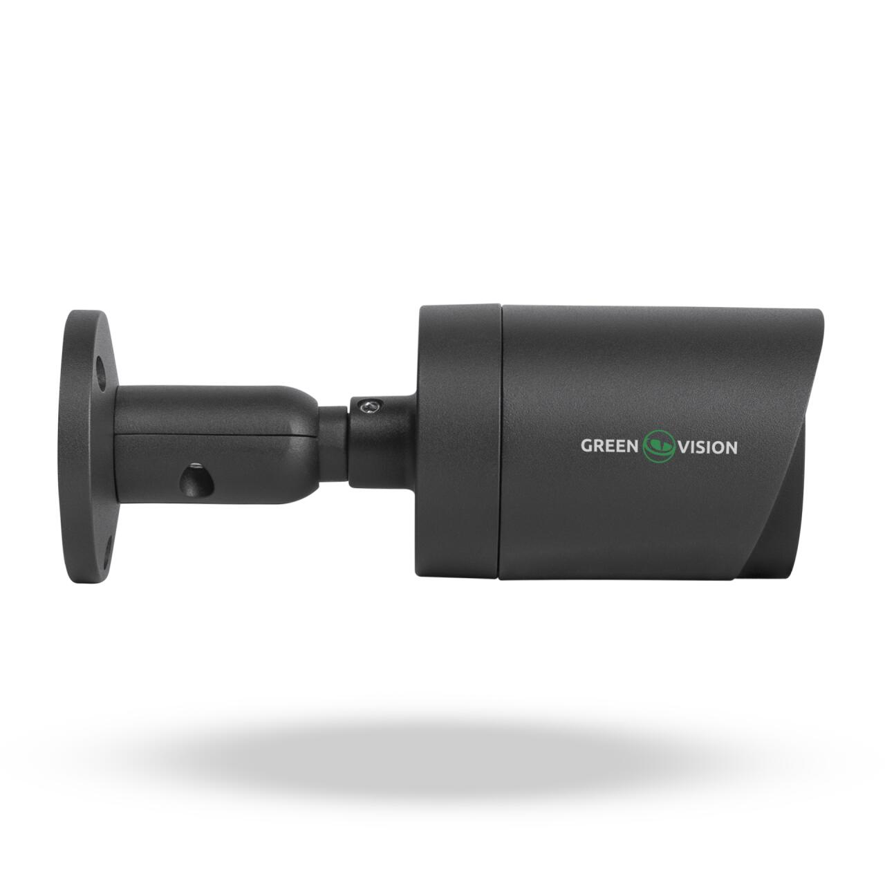 �������� IP-������ GreenVision GV-157-IP-COS50-30H POE 5MP Dark Grey (Ultra)