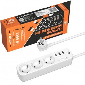 ��������� ������ PREMIUM LP-X3 USB 4 � White (2200 ��)