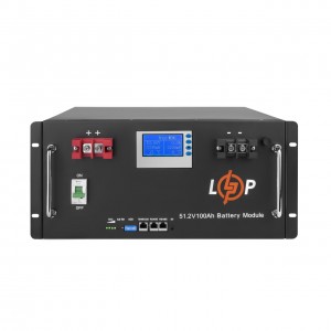 ���������� LP LiFePO4 48V (51,2V) - 100 Ah (5120Wh) (Smart BMS 100A) � LCD RM