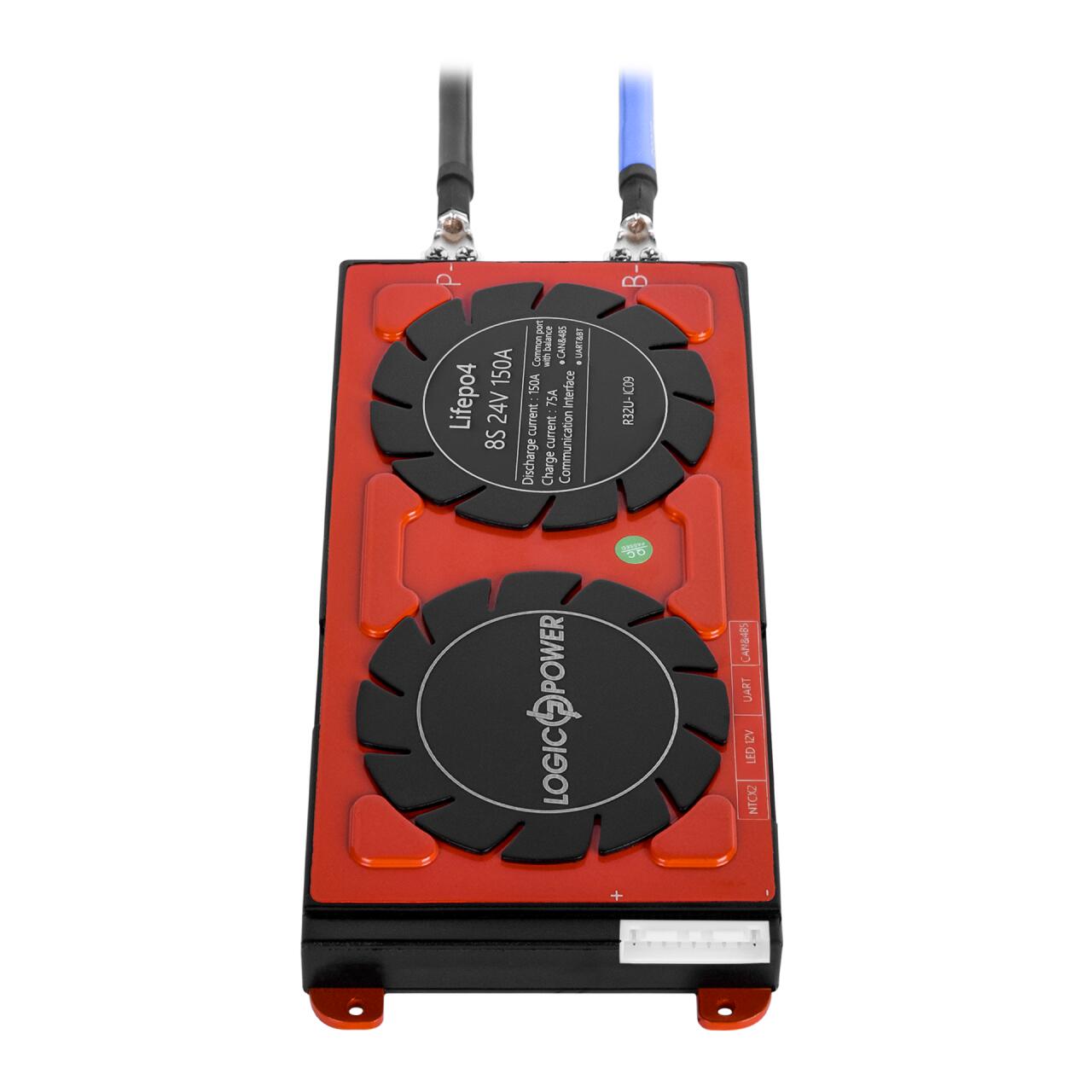 Smart BMS ����� LiFePO4 24V 8S 150A (Dis 150A Ch 75A) + UART/RS485/CAN