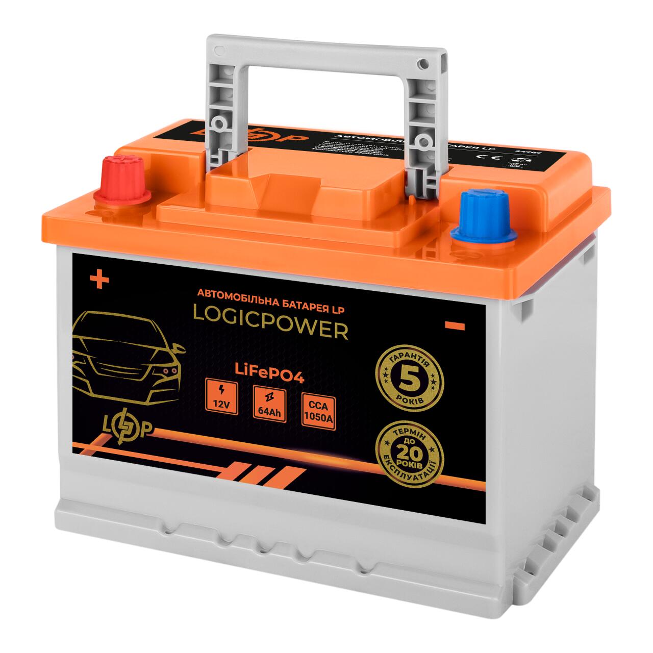 ������������ ����� ���������� LP LiFePO4 12V - 64 Ah (+ ����) BMS 1050�
