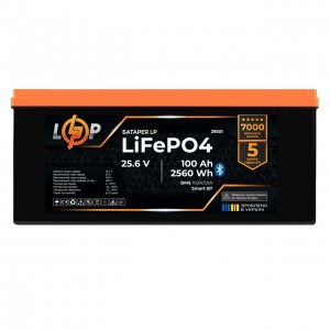 ���������� LP LiFePO4 25,6V - 100 Ah (2560Wh) (BMS 100A/50�) ������� Smart BT