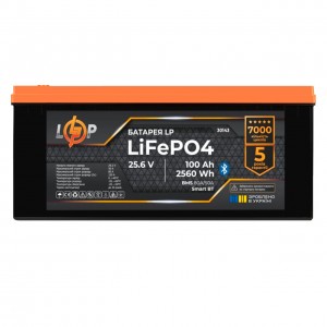 ���������� LP LiFePO4 25,6V - 100 Ah (2560Wh) (BMS 80A/50�) ������� Smart BT