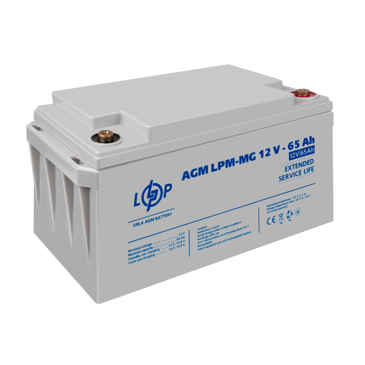 Акумулятор мультигелевий LPM-MG 12V - 65 Ah Акумулятор мультигелевий LPM-MG 12V - 65 Ah