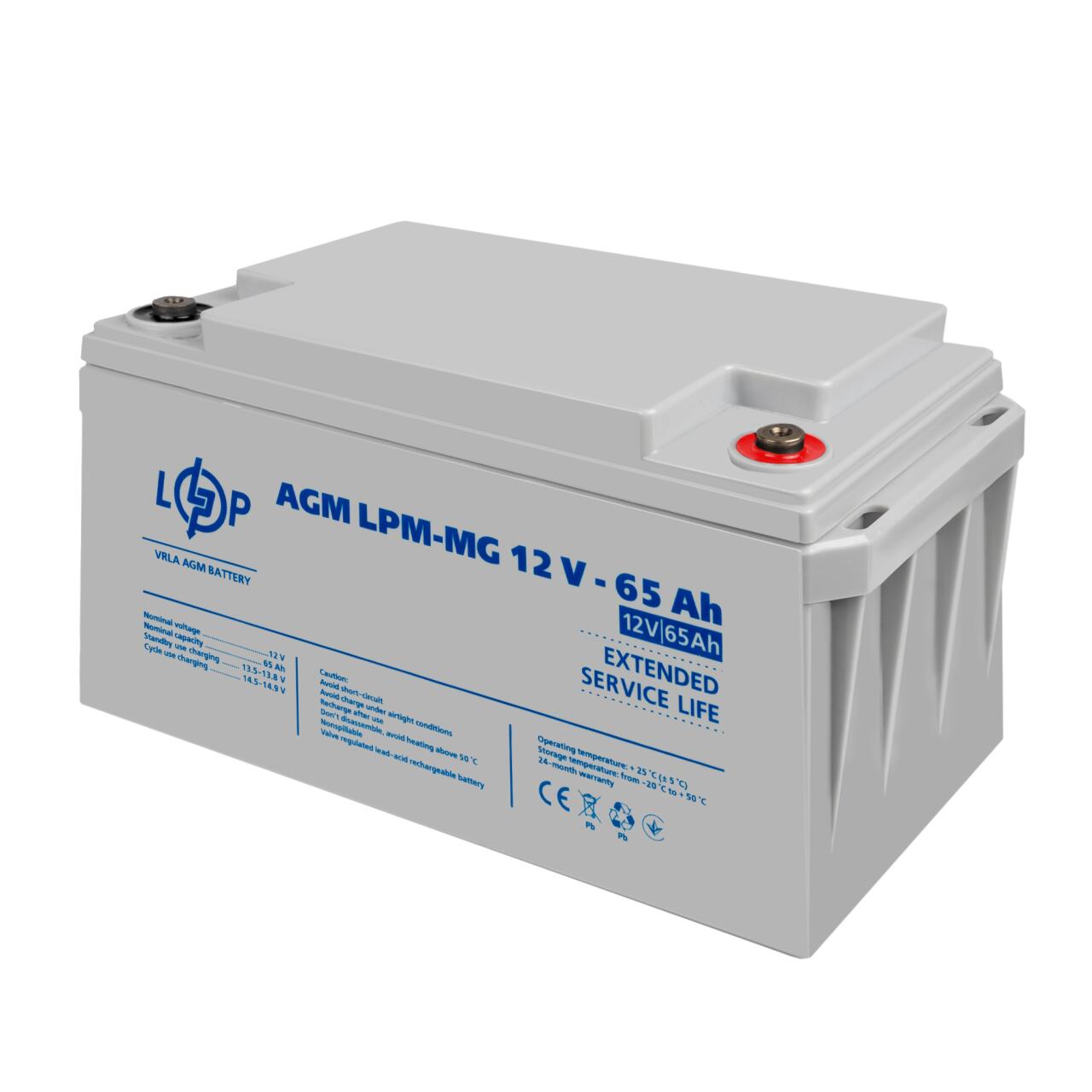 Акумулятор мультигелевий LPM-MG 12V - 65 Ah Акумулятор мультигелевий LPM-MG 12V - 65 Ah