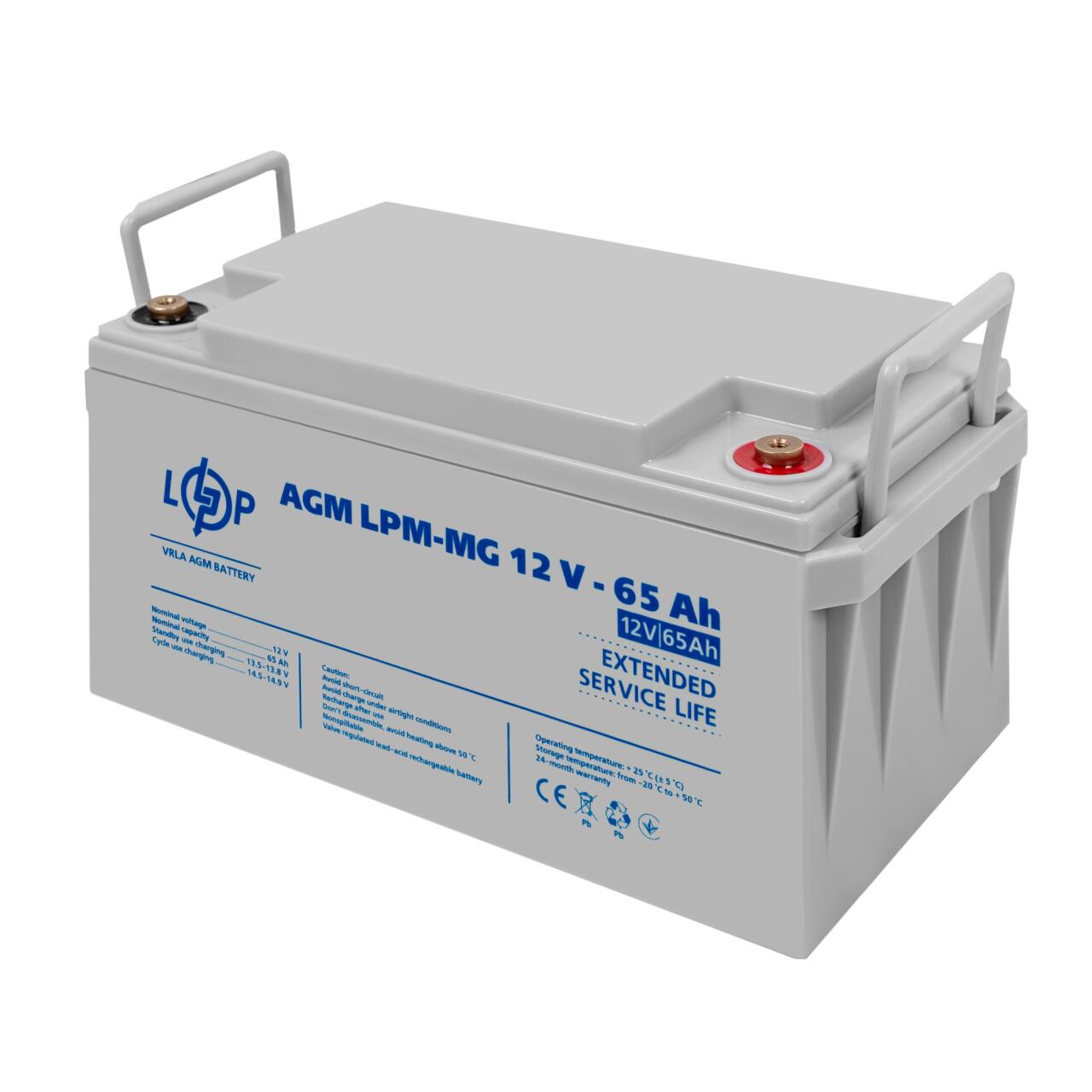 Акумулятор мультигелевий LPM-MG 12V - 65 Ah Акумулятор мультигелевий LPM-MG 12V - 65 Ah