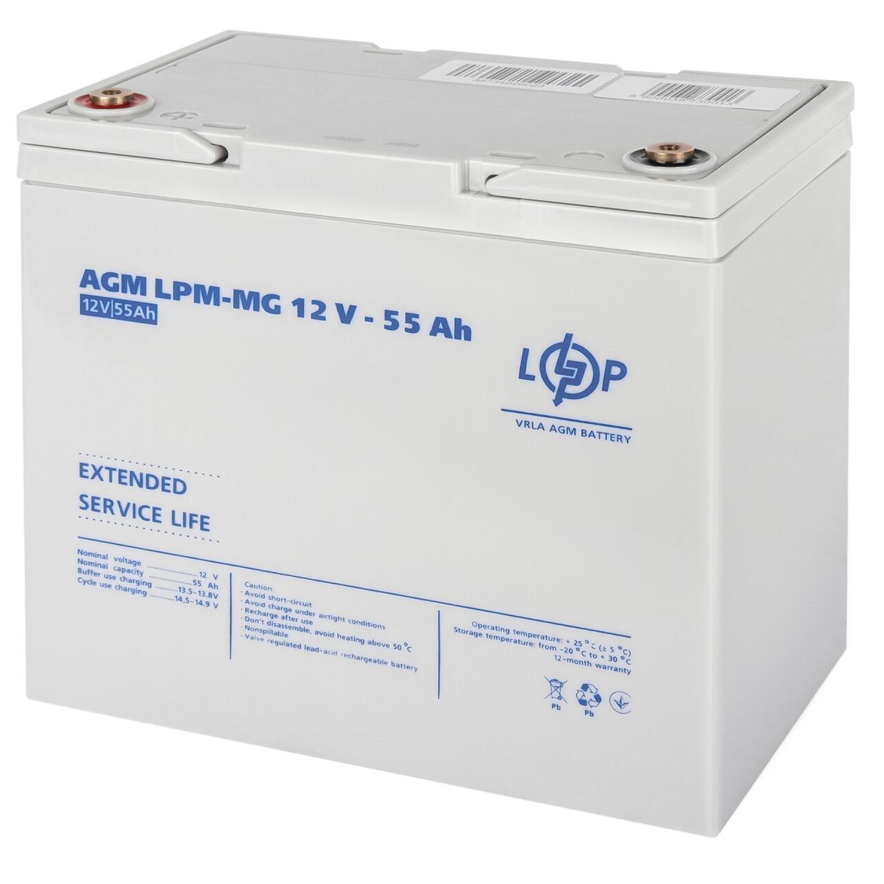 ���������� ������������� LPM-MG 12V - 55 Ah