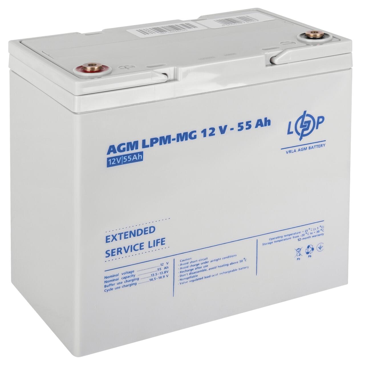 ���������� ������������� LPM-MG 12V - 55 Ah