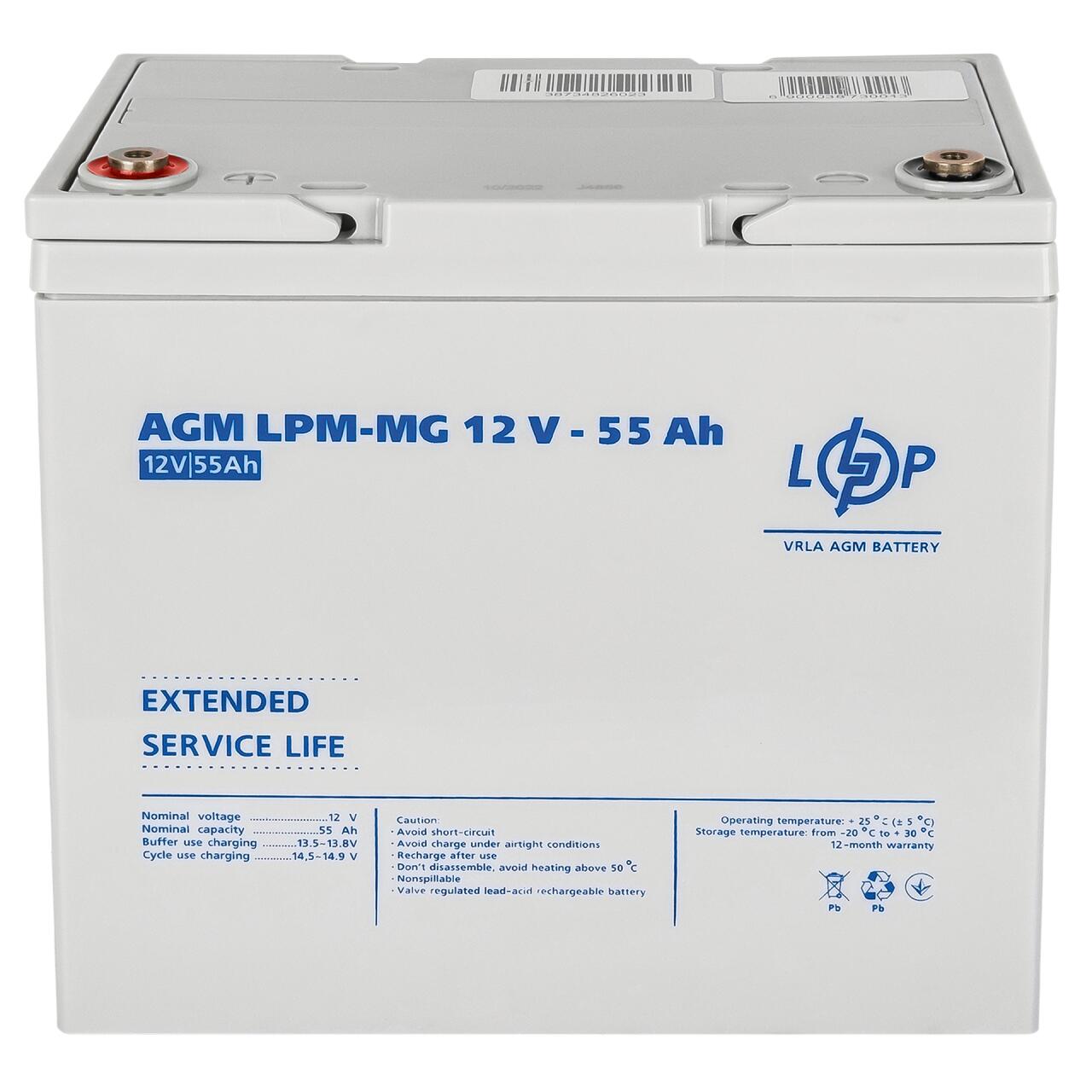���������� ������������� LPM-MG 12V - 55 Ah