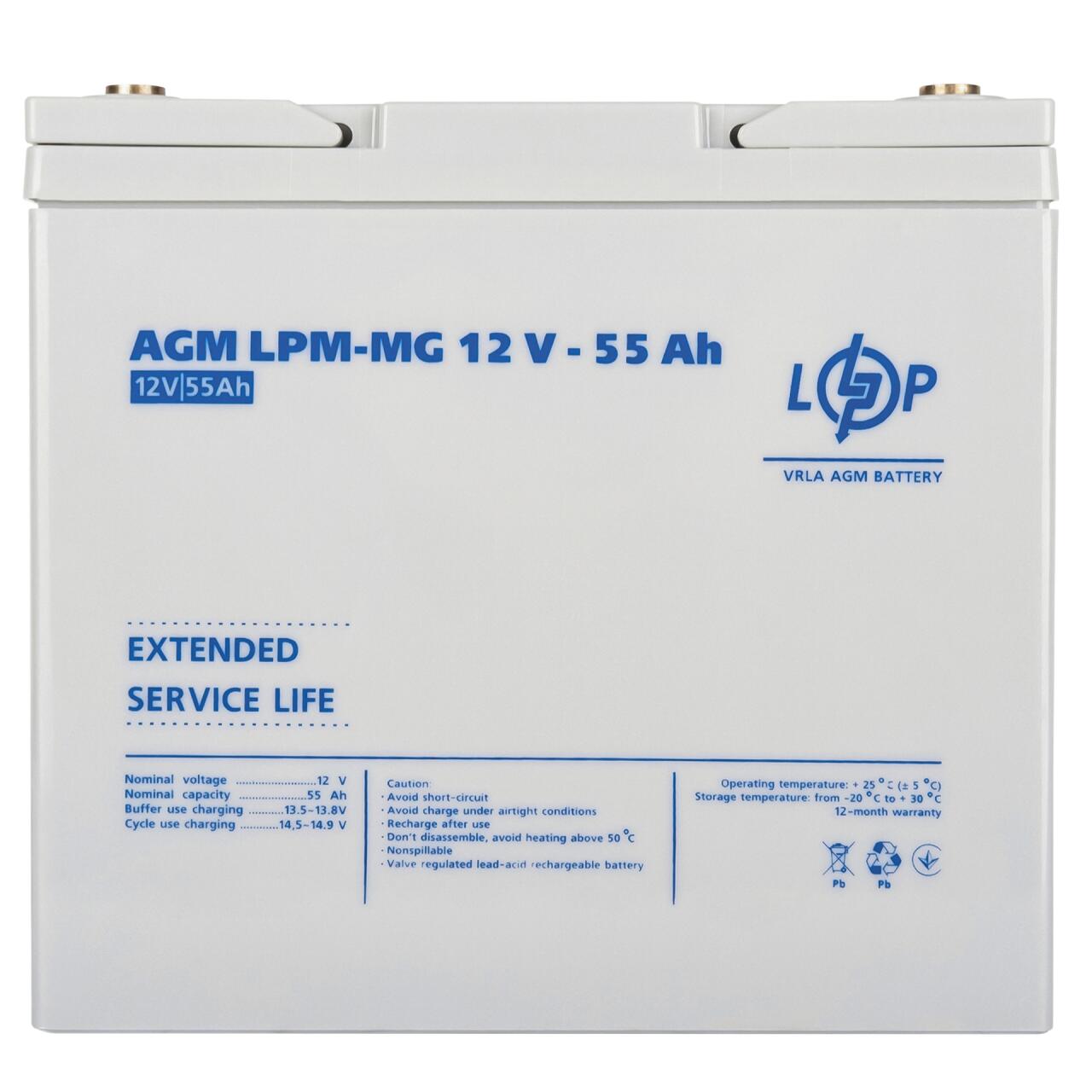 ���������� ������������� LPM-MG 12V - 55 Ah