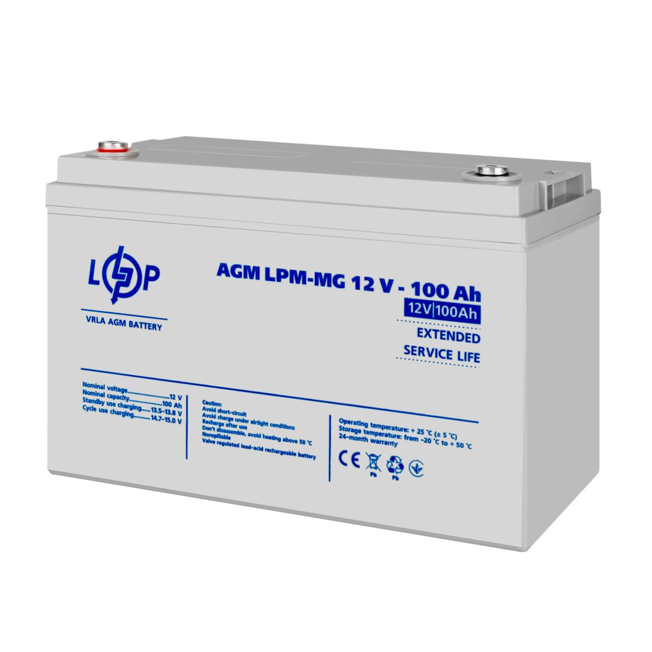 Акумулятор мультигелевий LPM-MG 12V - 100 Ah Акумулятор мультигелевий LPM-MG 12V - 100 Ah