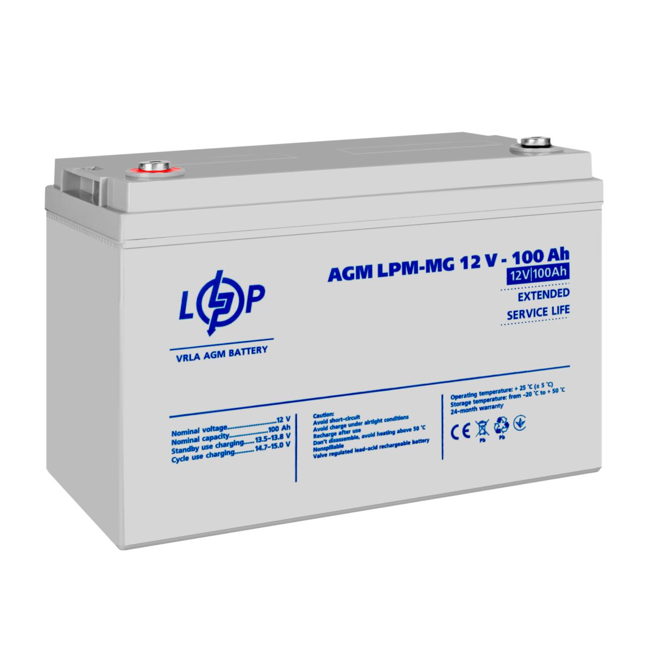 Акумулятор мультигелевий LPM-MG 12V - 100 Ah Акумулятор мультигелевий LPM-MG 12V - 100 Ah