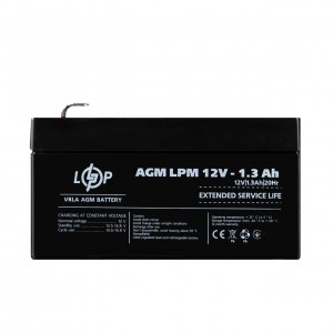 Розпродаж Акумулятор AGM LPM 12V - 1.3 Ah