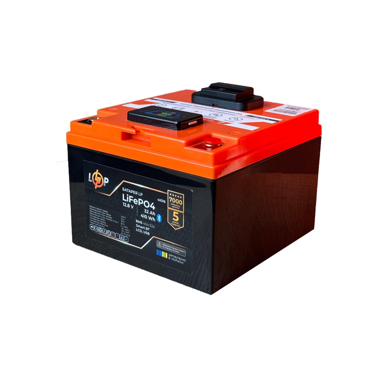 ���������� LP LiFePO4 12,8V - 32 Ah (410Wh) (BMS 40�/32A) ������� LCD USB Smart BT