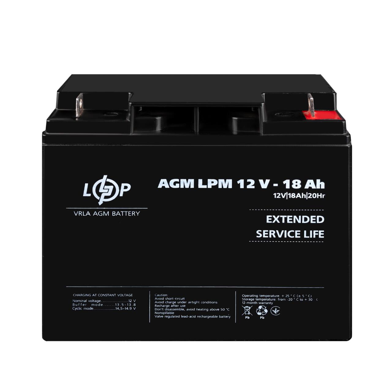 ���������� AGM LPM 12V - 18 Ah