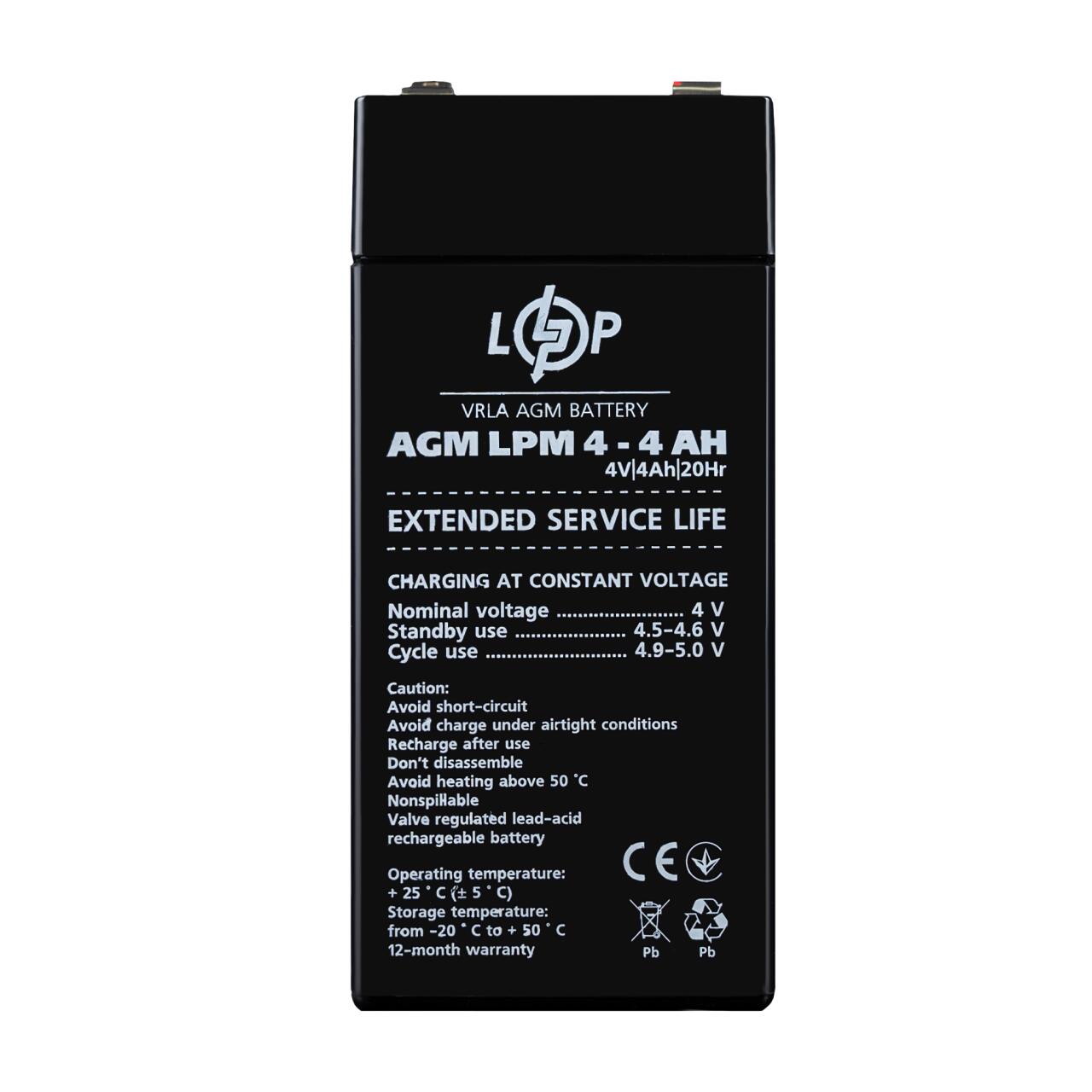 ���������� AGM LPM 4V - 4 Ah