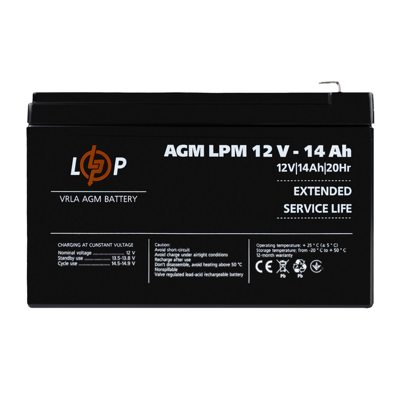 ���������� AGM LPM 12V - 14 Ah