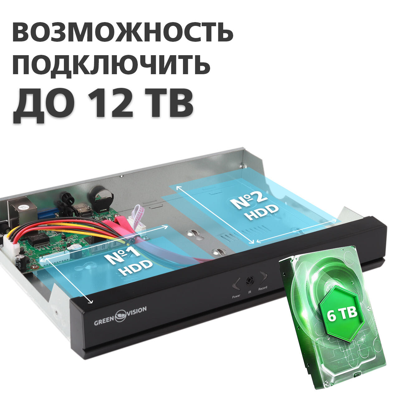 IP відеореєстратор 32-канальний 5MP NVR GreenVision GV-N-S002/32 IP відеореєстратор 32-канальний 5MP NVR GreenVision GV-N-S002/32