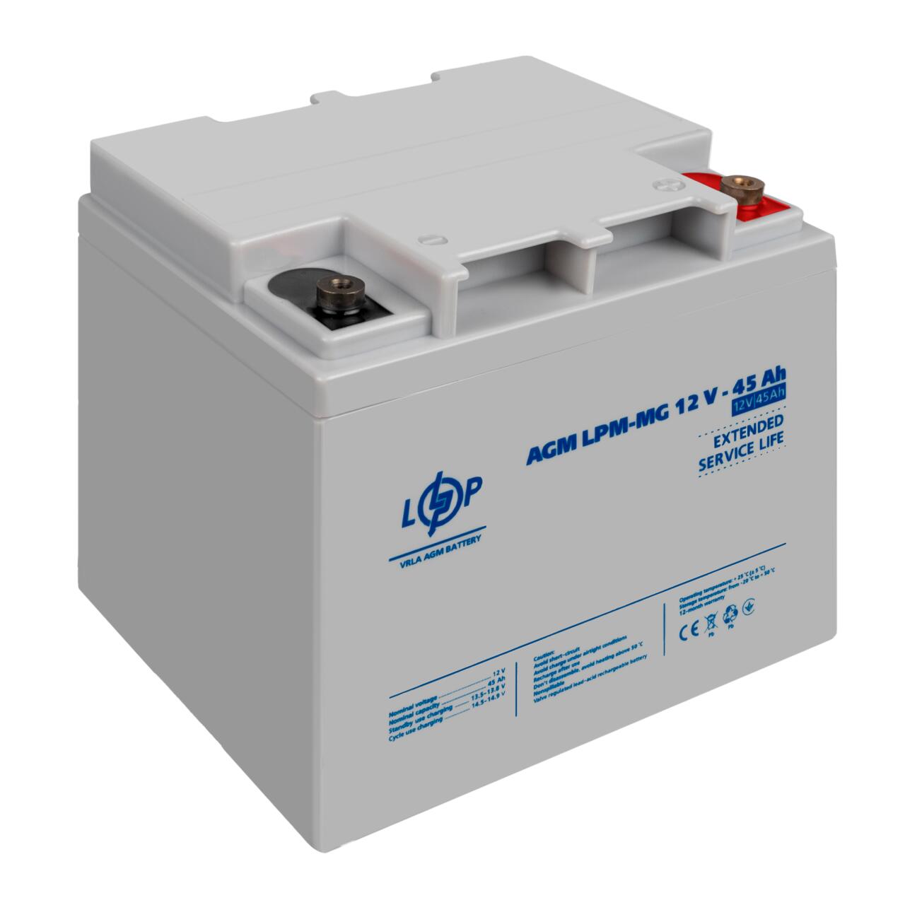 Акумулятор мультигелевий LPM-MG 12V - 45 Ah Акумулятор мультигелевий LPM-MG 12V - 45 Ah