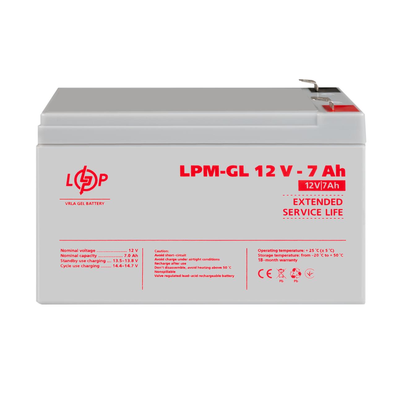 ���������� ������� LPM-GL 12V - 7 Ah