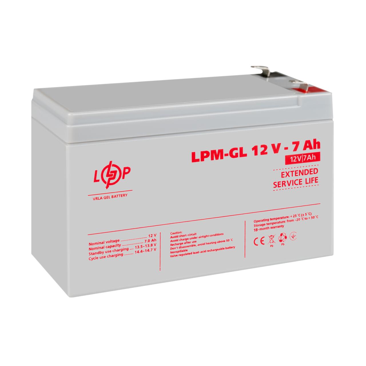 ���������� ������� LPM-GL 12V - 7 Ah