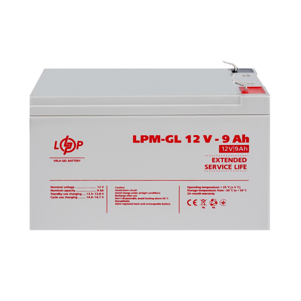 ���������� ������� LPM-GL 12V - 9 Ah