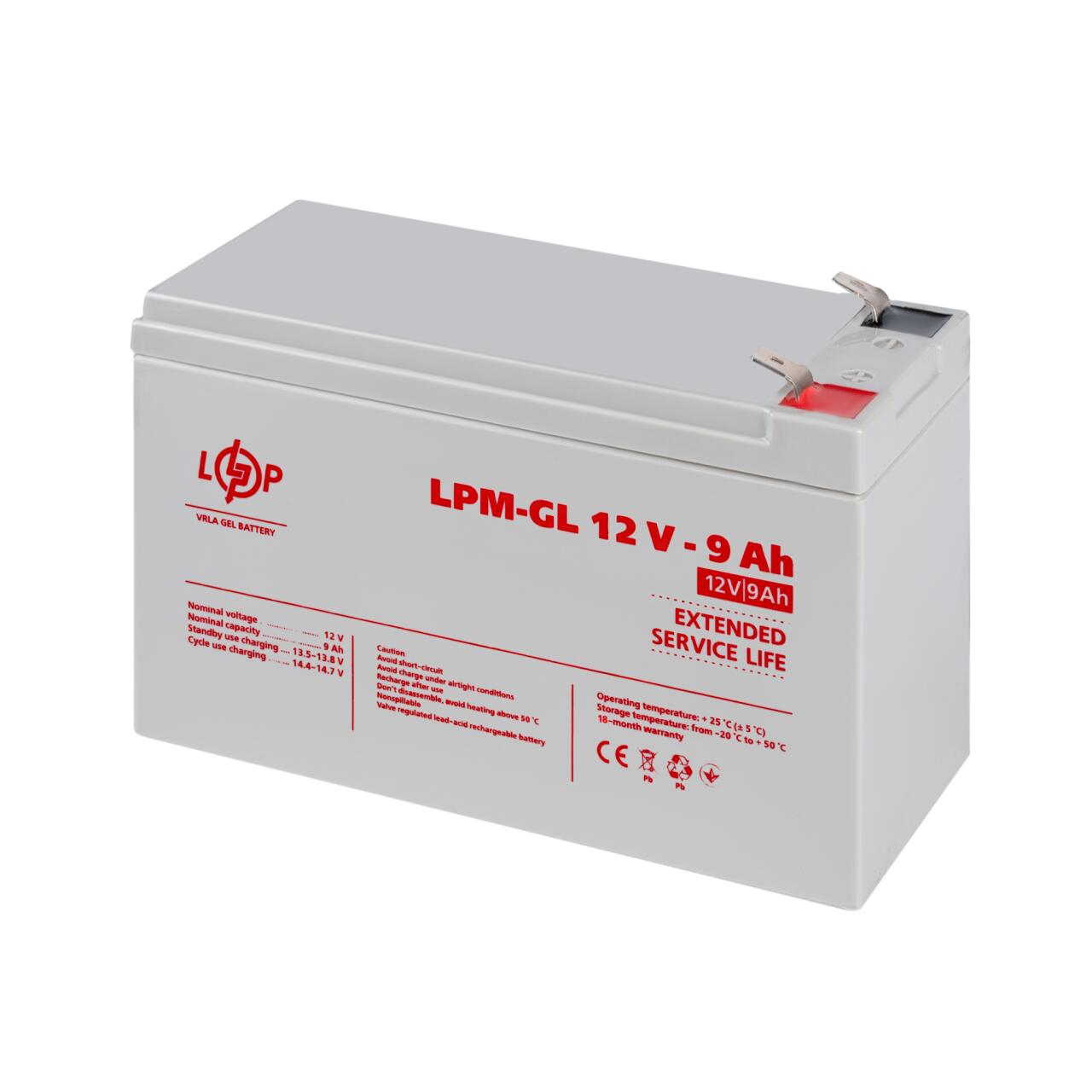 ���������� ������� LPM-GL 12V - 9 Ah